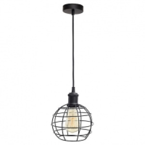 Wickes  4lite WiZ Smart Blackened Silver Pendant with Bird Cage Shad