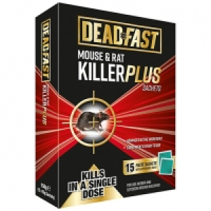 Deadfast Mouse & Rat Killer - 15 Sachets £7.00