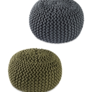 Outdoor Knitted Pouffe