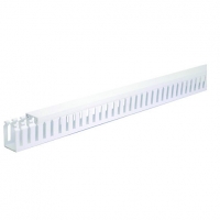 Wickes  Wickes Self-Adhesive Slotted Trunking - White 28 x 38mm x 2m