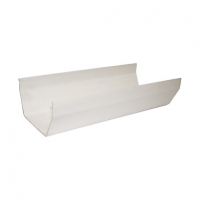 Wickes  FloPlast 114mm Square Line Gutter 2m - White