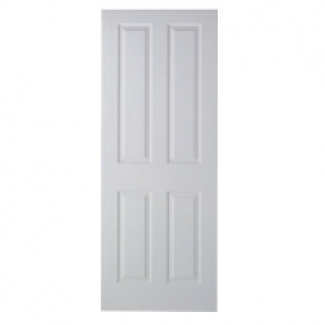 Wickes  Wickes Stirling White Grained Moulded 4 Panel Internal Fire 