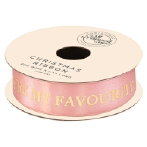 BMStores  Christmas Satin Gift Ribbon 2.7m - My Favourite