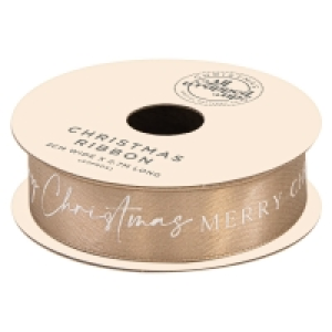 Christmas Satin Gift Ribbon 2.7m - Merry Christmas