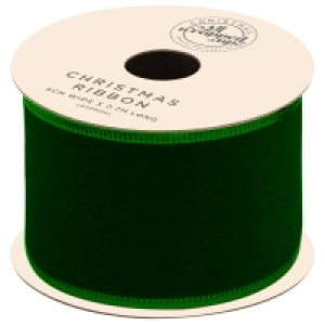 Traditional Christmas Gift Ribbon 2.7m - Green