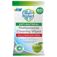 BMStores  Clean & Protect Multipurpose Cleaning Wipes 60pk - Apple