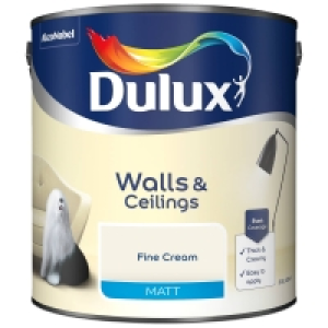 Dulux Matt Paint 2.5L - Fine Cream £13.00