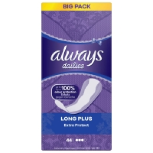Always Daily Long Plus Liners 44pk