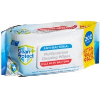 BMStores  Clean & Protect Anti-Bacterial Multipurpose Wipes 200pk