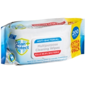 Clean & Protect Anti-Bacterial Multipurpose Wipes 200pk