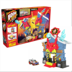 HomeBargains  Boom City Racers: Fireworks Factory Playset