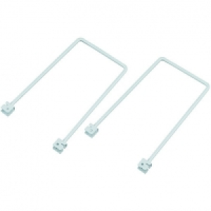 Wickes Twin Slot Flex Shelf Bookends - 200mm Pack of 2