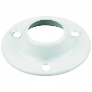 Wickes Interior Wardrobe Rail Deluxe Socket - 19mm White Pac £5.50