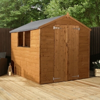 Wickes  Mercia 8 x 6ft Shiplap Apex Pressure Treated Shed with Assem
