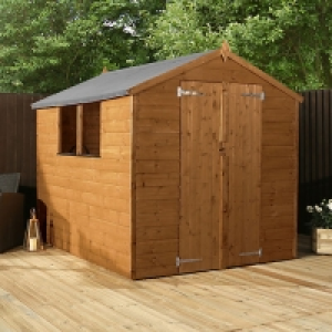 Mercia 8 x 6ft Shiplap Apex Pressure Treated Shed with Assem