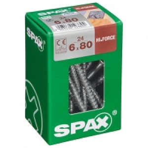 Spax TX Washer-Head Wirox Screws - 6 x 80mm Pack of 24