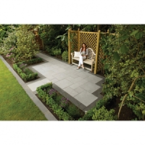 Wickes  Marshalls Granite Eclipse Textured Dark Paving Slab 800 x 20