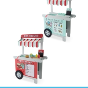 Wooden 2-in-1 Reversible Snack Cart