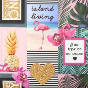 Fresco Island Living Wallpaper 10m