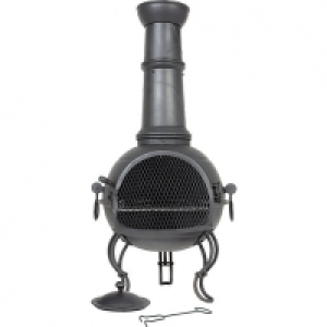 La Hacienda Murcia 42in Outdoor Chimenea - Black