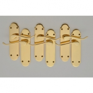 Wickes Prague Victorian Shaped Latch Door Handle Set - Polis £42.00