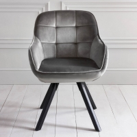 BMStores  Brody Swivel Chair - Grey
