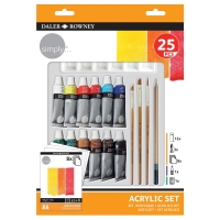 BMStores  Daler Rowney Watercolour Pencils & Water Brush Set 13pk