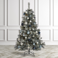 HomeBargains  Festive Feeling: 6ft Grey Tree
