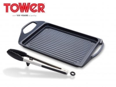 Tower Precision Cast Aluminium Induction Griddle Pan with To