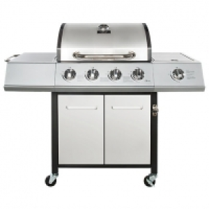 Charles Bentley 5 Burner 4 Side Premium Gas BBQ - Silver £475.00