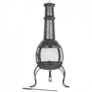 La Hacienda Leon Bronze Effect Mesh Chimenea - Large