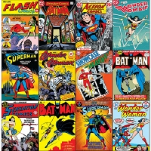 Dc Comic Collection Wallpaper 10m £10.00