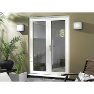 Wickes Burman Slimline White French Door - 1490mm