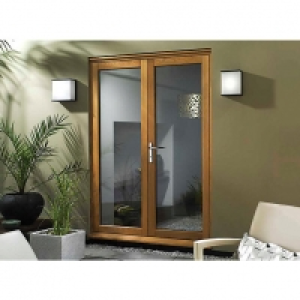 Wickes  Wickes Eden Slimline Oak French Door - 1490mm