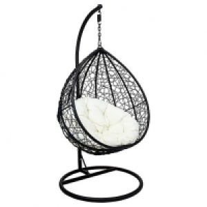 Charles Bentley Rattan Garden Swing Chair - Black £544.00