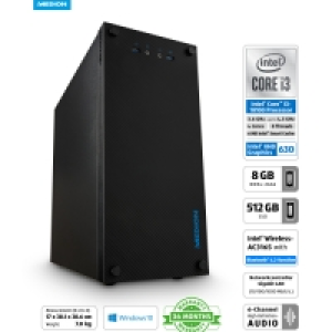 Aldi  Medion i3 8GB 512GB SSD Desktop PC