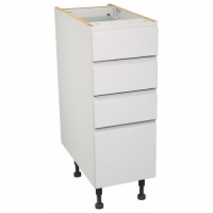 Camden White 4 Drawer Unit - 300mm £351.60