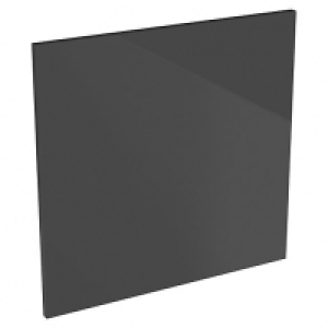 Orlando Dark Grey Gloss Slab Appliance Door (C) - 600 x 584m