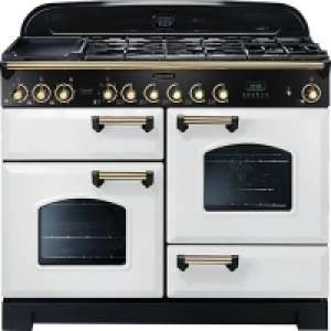 Rangemaster Classic Deluxe 110cm Dual Fuel Range Cooker - Wh