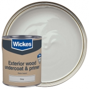 Wickes Exterior Primer & Undercoat Paint Grey 750ml £18.00