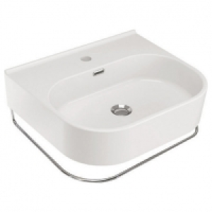 Wickes Siena 1 Tap Hole Wall Hung Basin with Polished Steel  £270.00