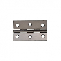 Wickes  Wickes Butt Hinge - Chrome 76mm Pack of 20