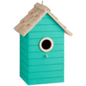 BMStores  Beach Hut Bird House - Teal