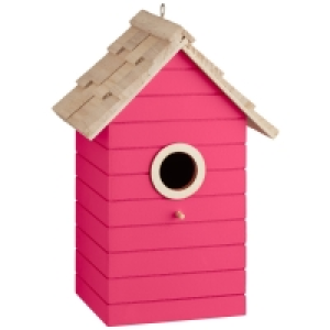 Beach Hut Bird House - Pink