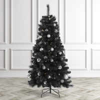 HomeBargains  Festive Feeling: 6ft Black Tree