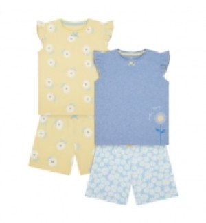 2 Pack Floral Shortie Pyjamas