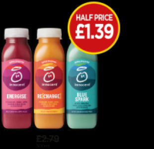 Budgens  Super Smoothie Energise, Recharge, Blue Spark