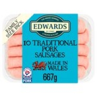 Ocado  Edwards of Conwy 10 Traditional Pork Sausages Family Pack