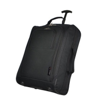 RobertDyas  5 Cities Lightweight 21 Inch Cabin Bag with Wheels - Black