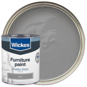 Wickes Grey Flat Matt Furniture Paint - 750ml £12.00